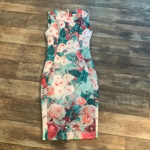 Calvin Klein Floral Print Dress